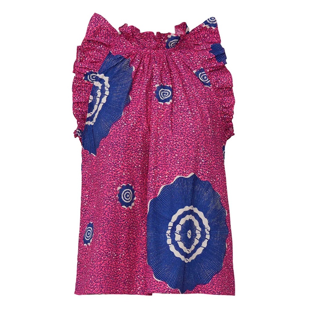 Ulla Johnson SET Tilda Top + Martime Shorts Fuchsia 2 Piece Matching Set Size 2 - Picture 12 of 14